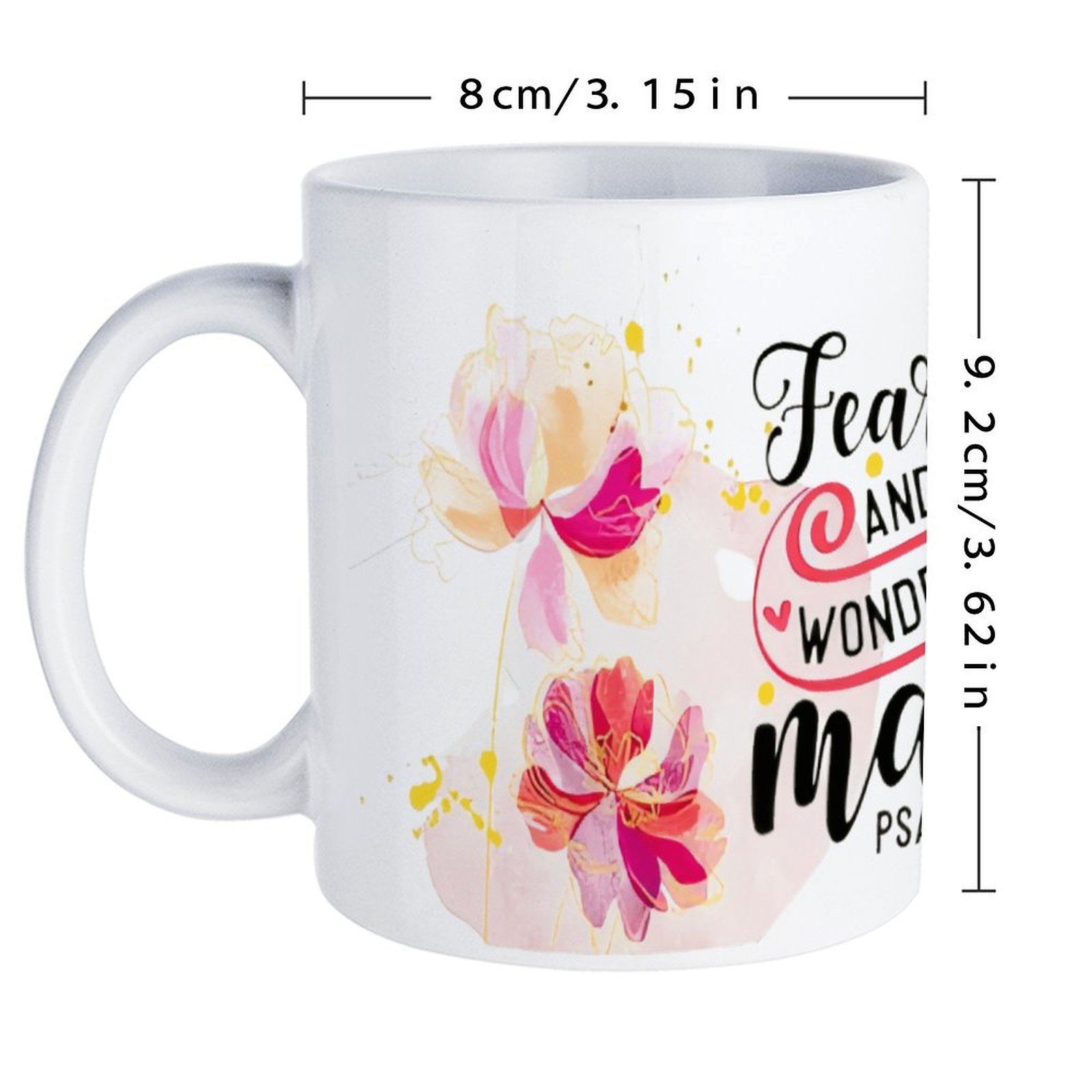 Fearfully And Wonderfully Made - Sublimation Mug White recension och pris
