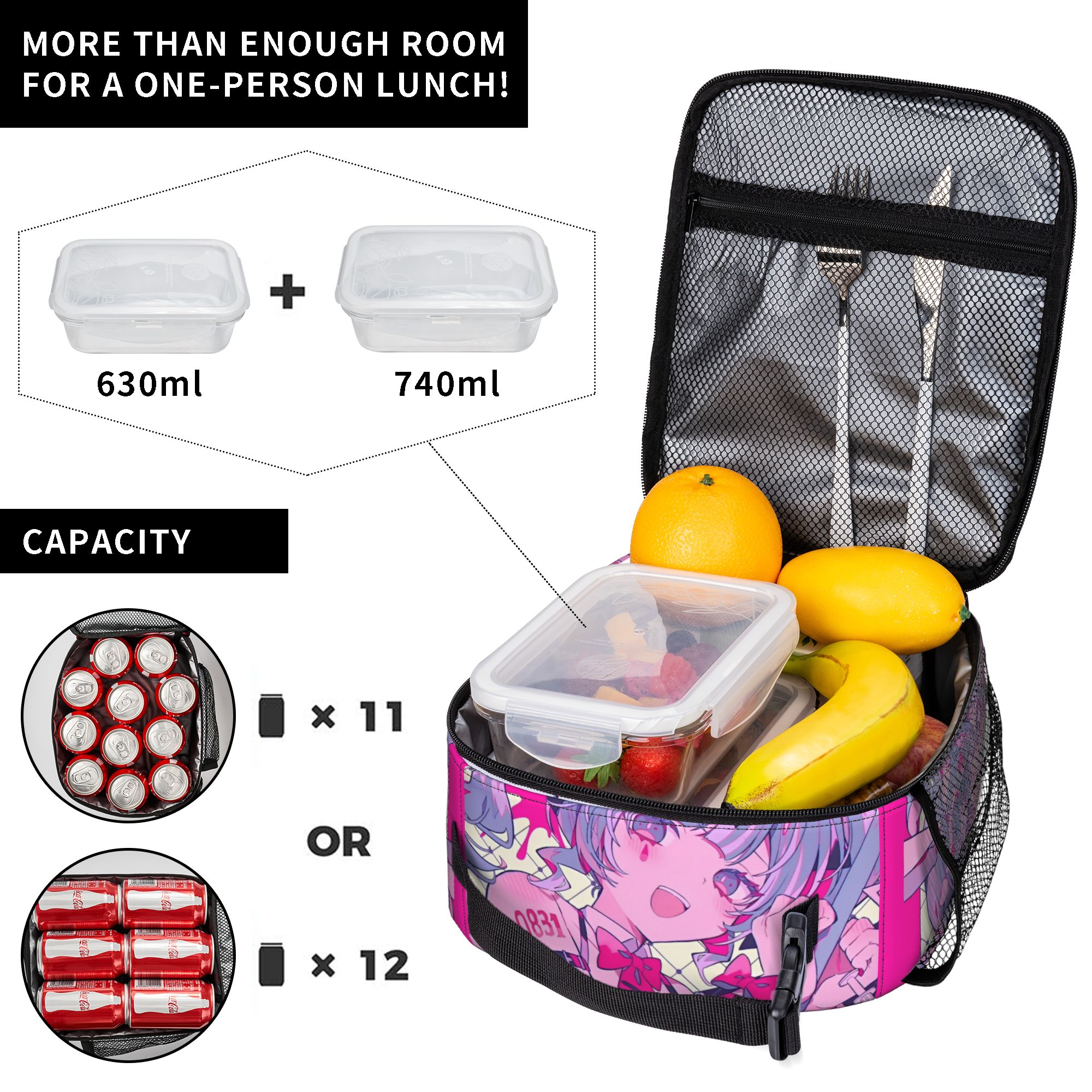 Hatsune Miku  Insulated Lunch  - Tote Bag Sublimation recension och pris