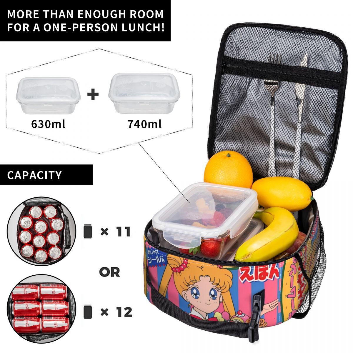 Cartoon Sailors Moons Insulate - Tote Bag Sublimation recension och pris
