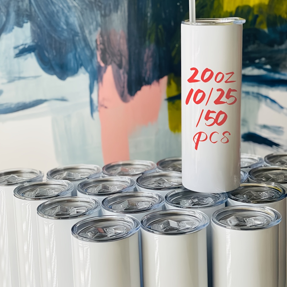 50/25/10 Pack Sublimation Tumb - Tumbler 20Oz White recension och pris
