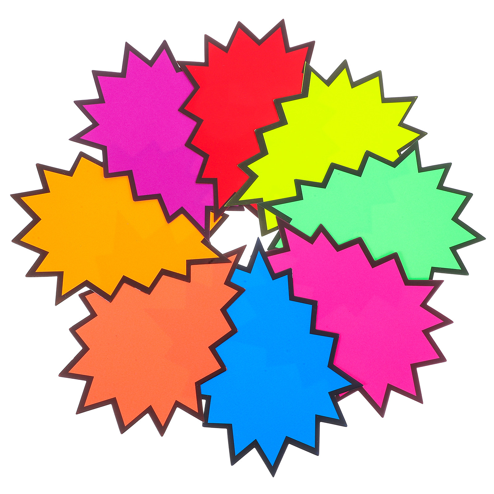 80Pcs Vibrant Fluorescent Burs - Yard Sign Blank recension och pris