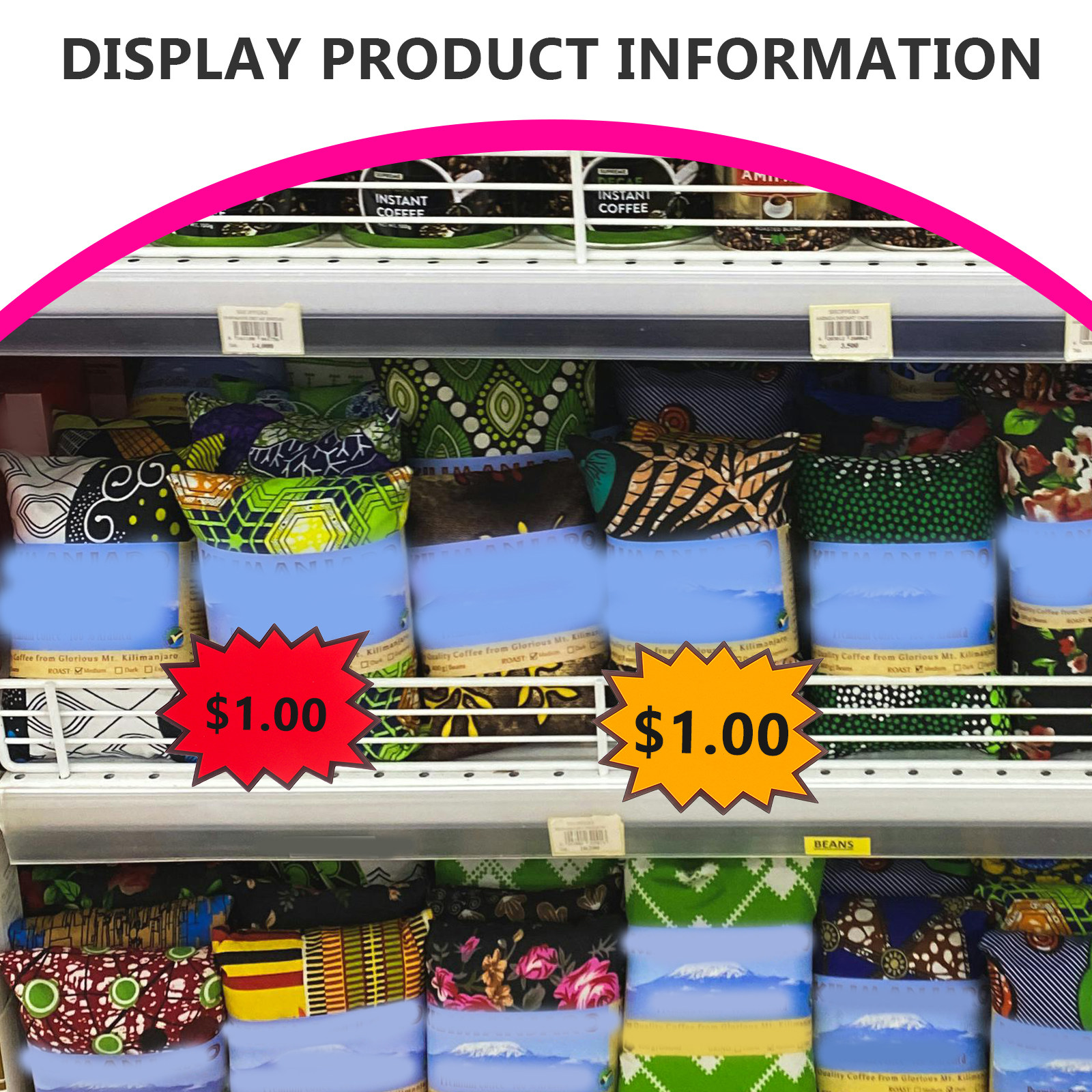 80Pcs Vibrant Fluorescent Burs - Yard Sign Blank recension och pris
