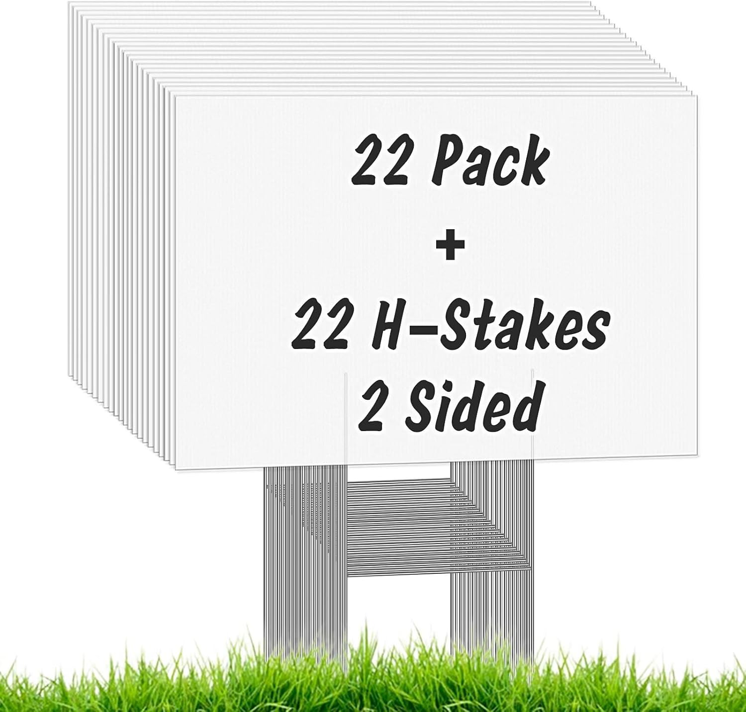 22Pcs Blank Yard Signs with St - Yard Sign Blank recension och pris