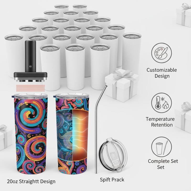 16 Pack Sublimation Insulated  - Tumbler 20Oz White recension och pris