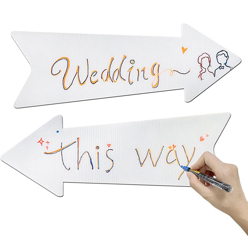 HRBAJ-Directional Arrows Signs - Yard Sign Blank recension och pris