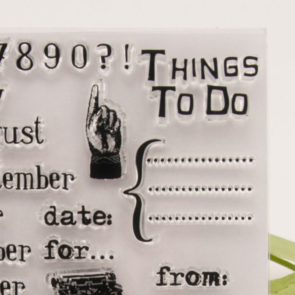 Calendar Date Silicone Stamp C - Photo Acrylic Block recension och pris