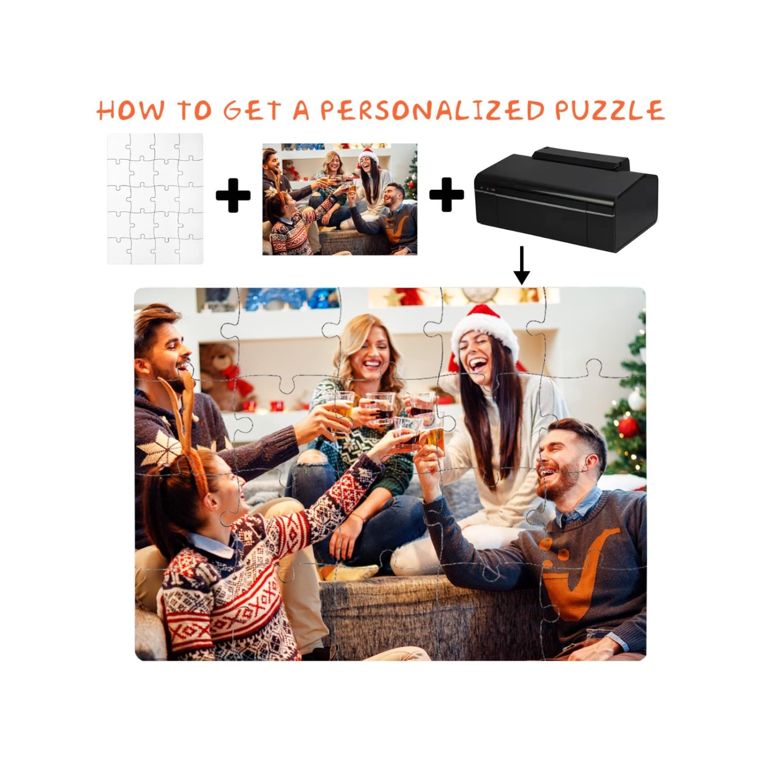 6pcs Blank Sublimation Puzzles - Puzzle Blank White recension och pris