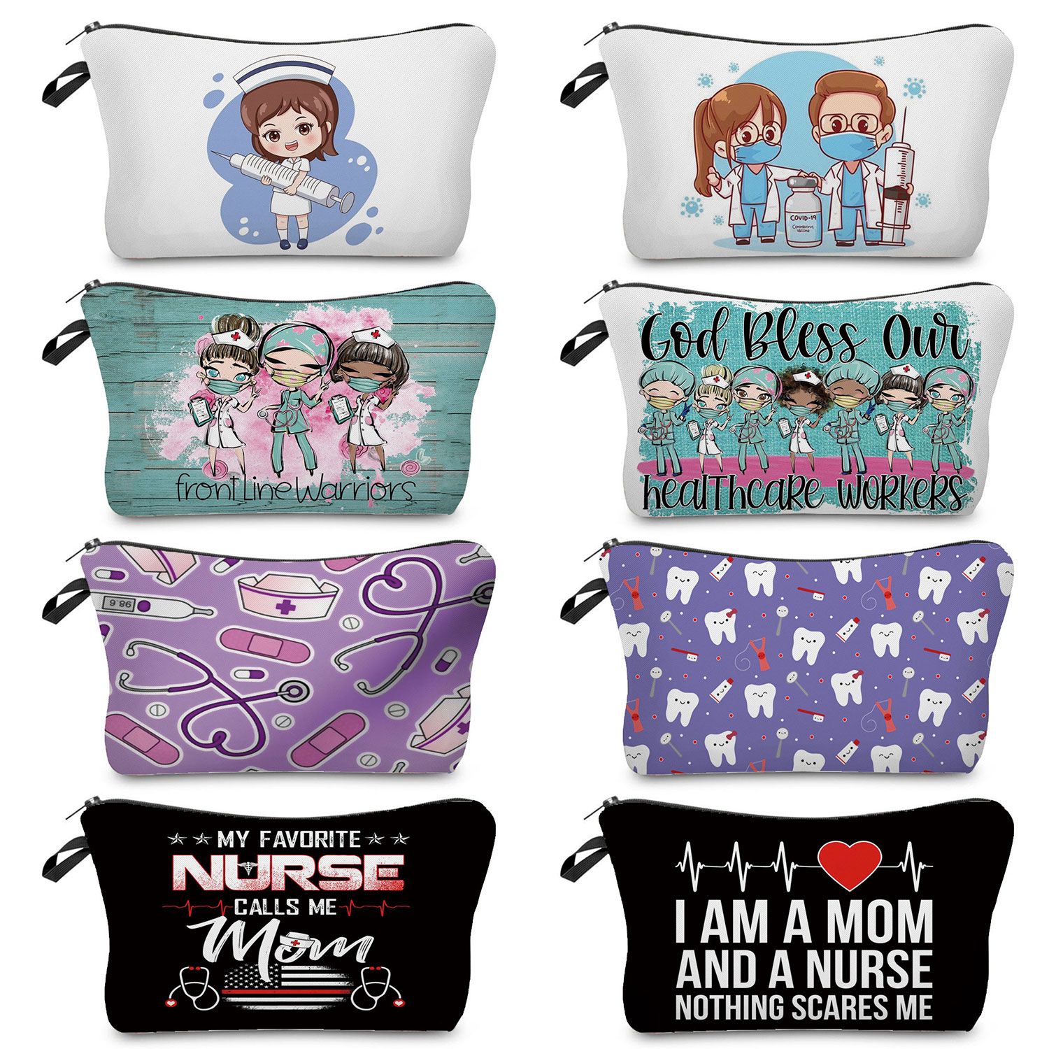 Cartoon Dentist Nurse Print Co - Pillow Cover Sublimation recension och pris