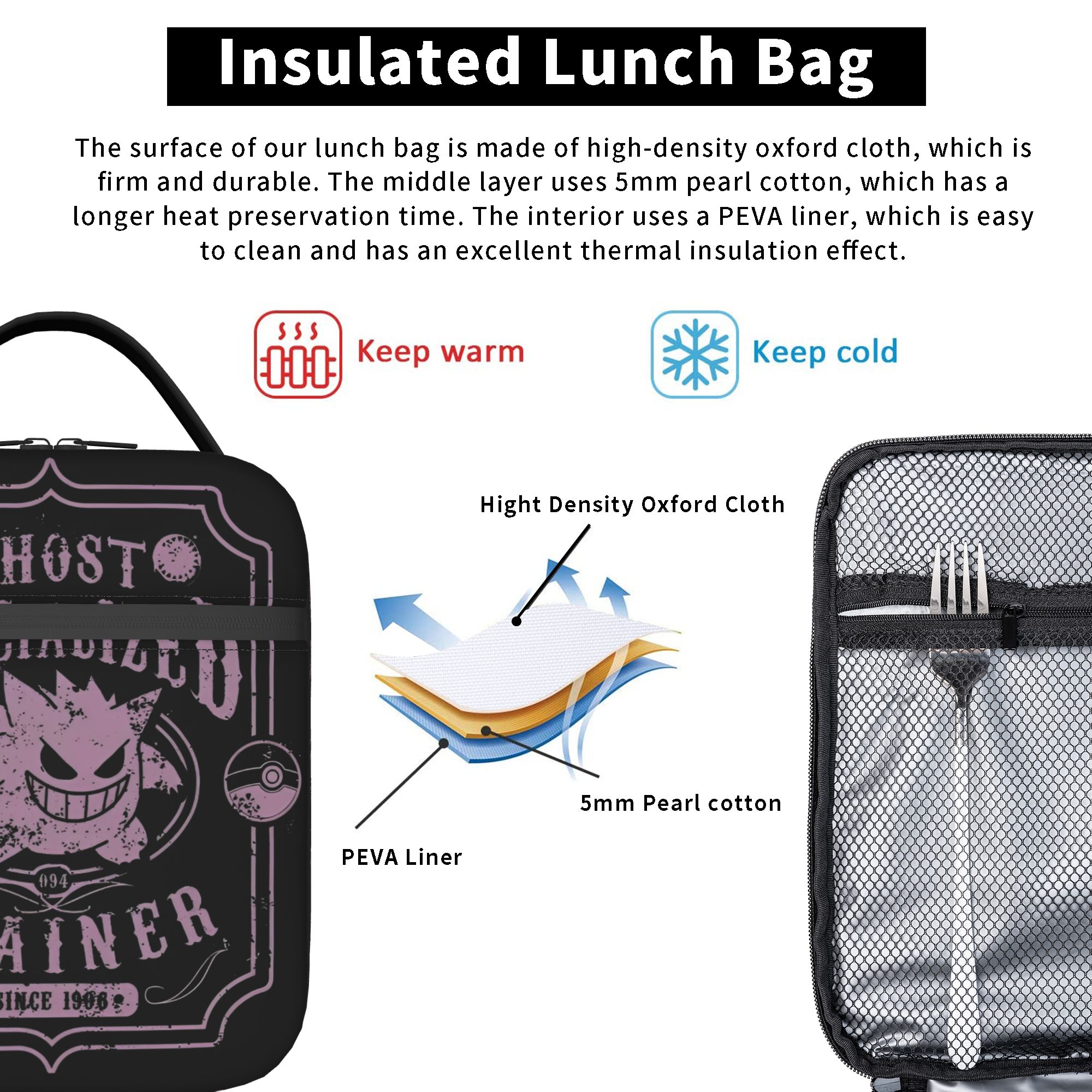 Gengar The Spooky Pokemon Insu - Tote Bag Sublimation recension och pris