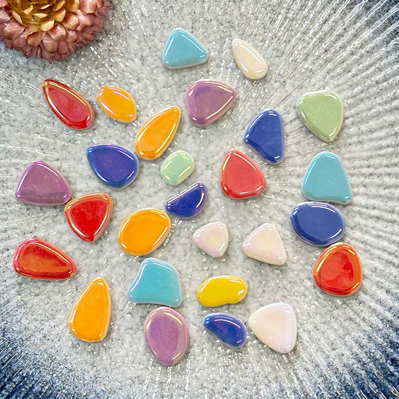 50g Porcelain DIY irregular Ph - Ceramic Tile Blank recension och pris