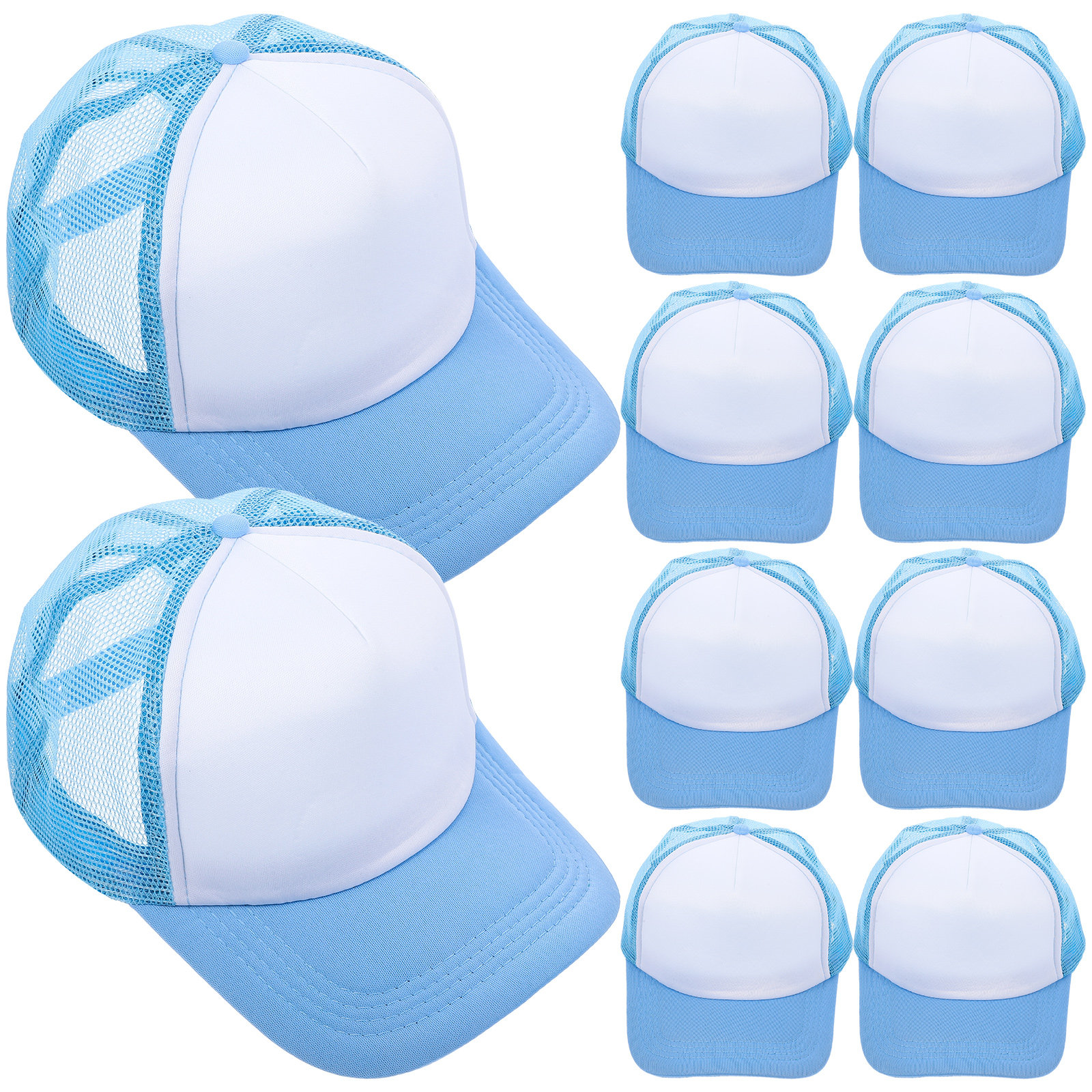 10Pcs Blank Baseball Hats Mesh - Hat Sublimation Blank recension och pris