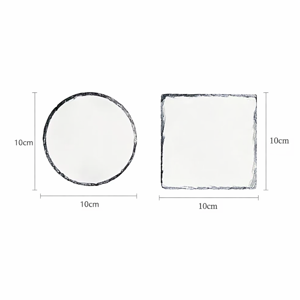 Round Sublimation Slate Coaste - Coaster Sublimation Blank recension och pris