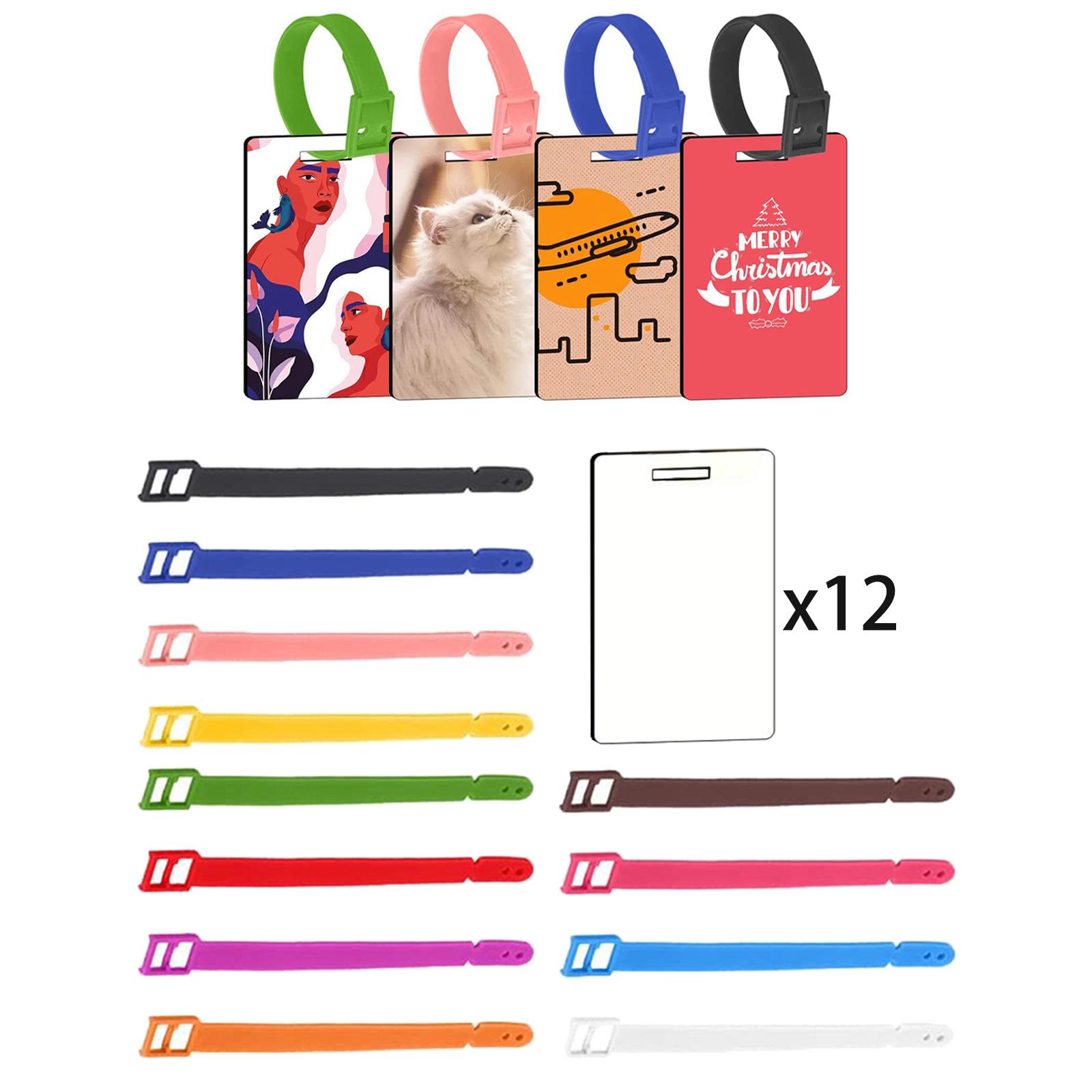12Pcs Sublimation Blank Luggag - Puzzle Blank White recension och pris