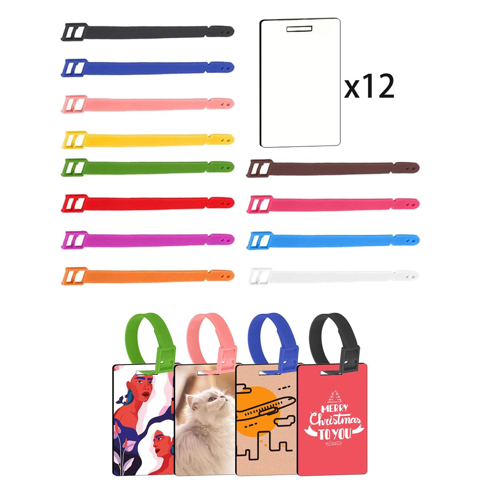 12Pcs Sublimation Blank Luggag - Puzzle Blank White recension och pris