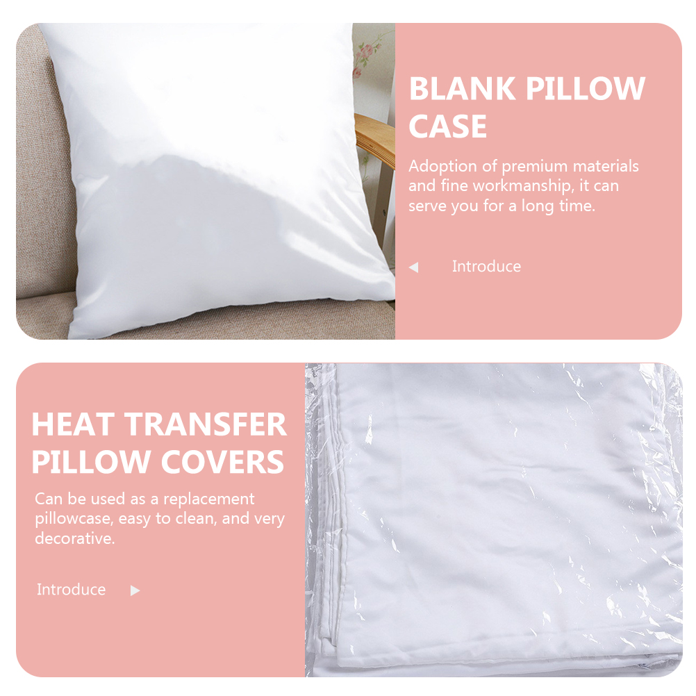 4Pcs White Sublimation Pillow  - Pillow Cover Sublimation recension och pris