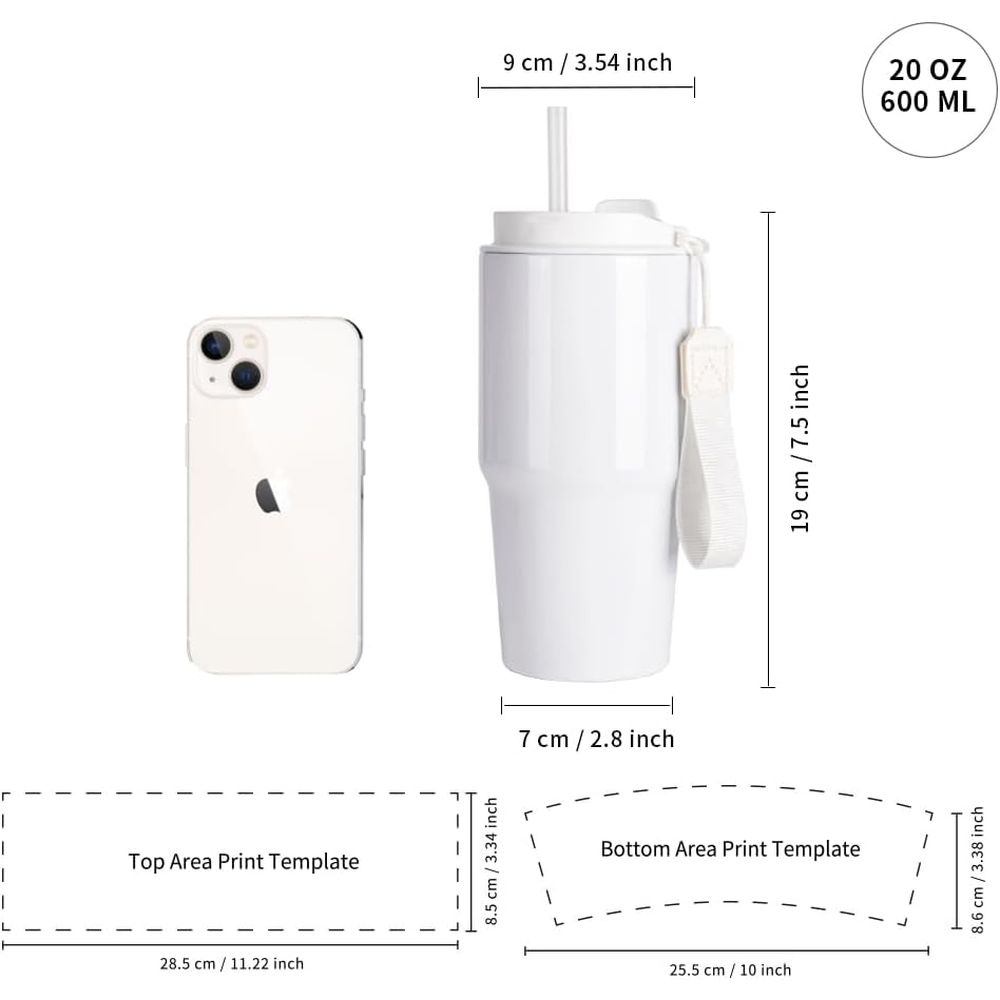 20 oz White Sublimation Tumble - Tumbler 20Oz White recension och pris