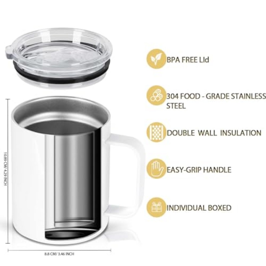 12 Oz Sublimation Coffee Mug B - Sublimation Mug White recension och pris