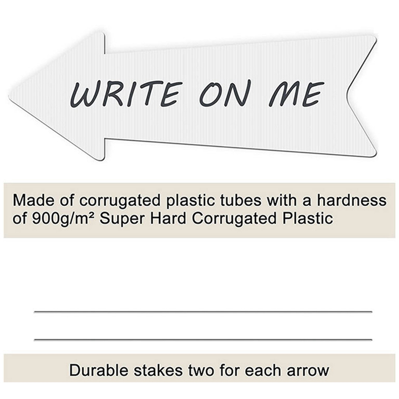 B50C Directional Arrows Signs  - Yard Sign Blank recension och pris