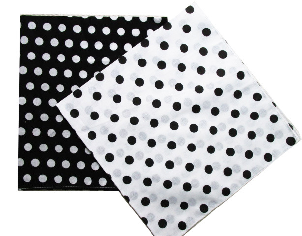 2025 New Fashion Cotton Black  - Bandana Blank White recension och pris