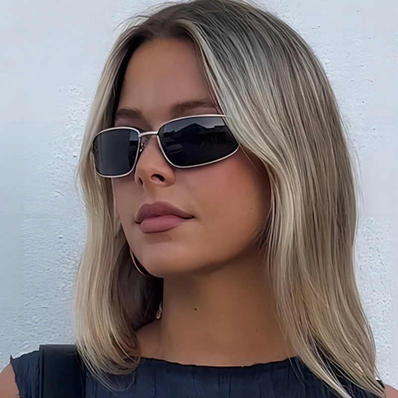 Women's y2k Sunglasses Stylish - Metal Photo Panel recension och pris