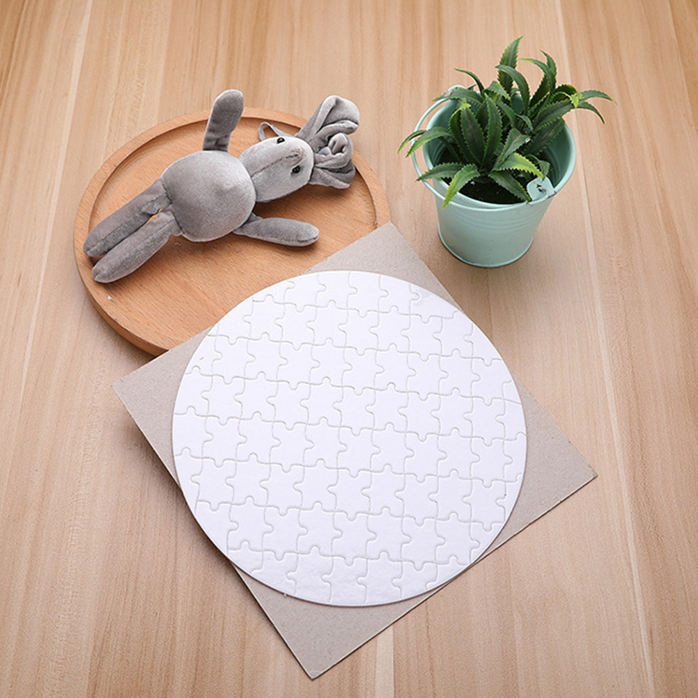 4Pcs Blank Sublimation Puzzles - Puzzle Blank White recension och pris