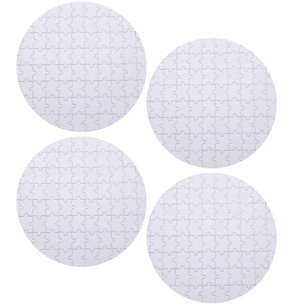 4Pcs Blank Sublimation Puzzles - Puzzle Blank White recension och pris