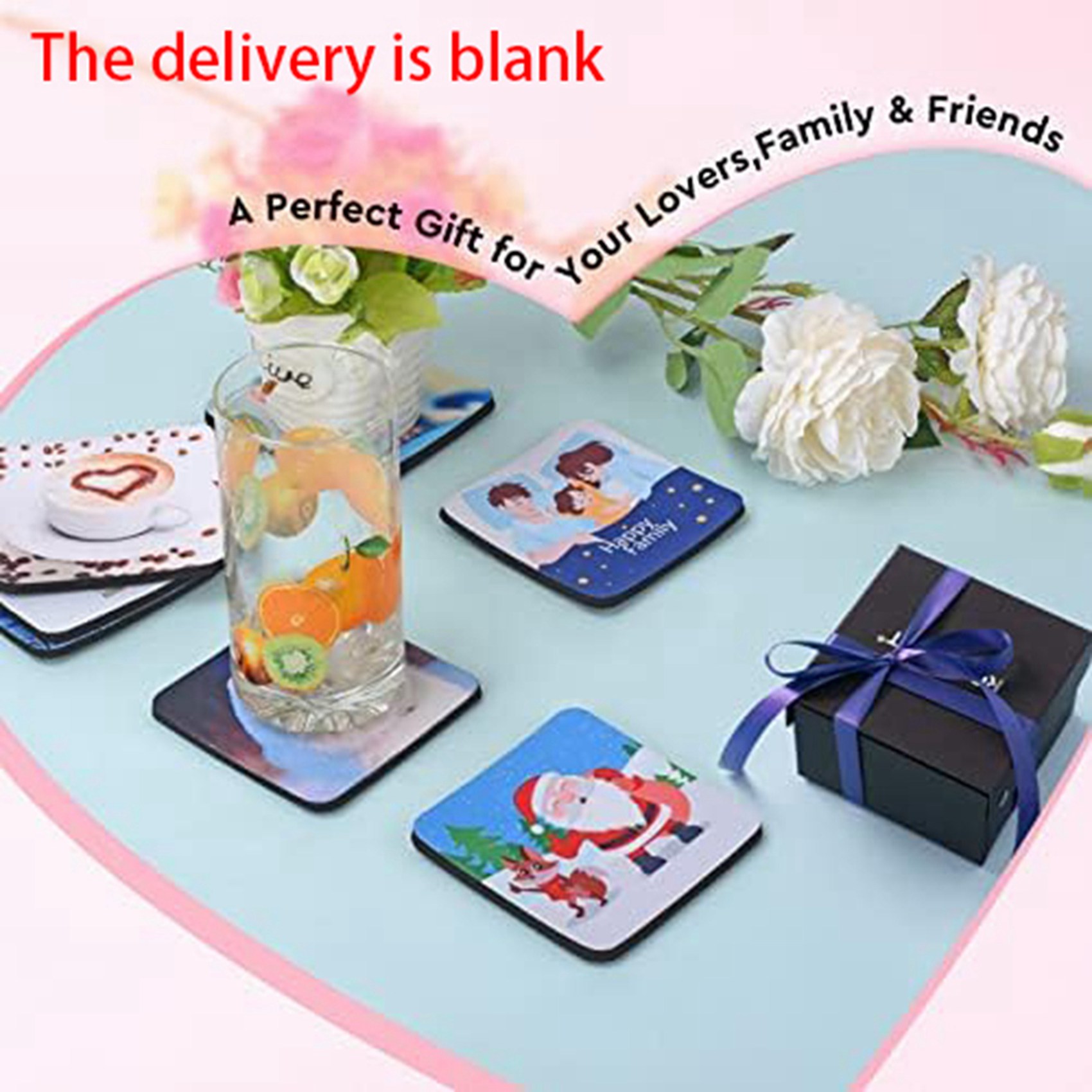 【LAST CHANCE】40PCS Square Subl - Coaster Sublimation Blank recension och pris