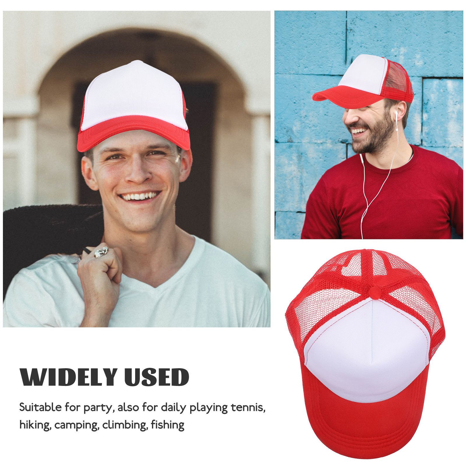 10Pcs Blank Mesh Baseball Caps - Hat Sublimation Blank recension och pris