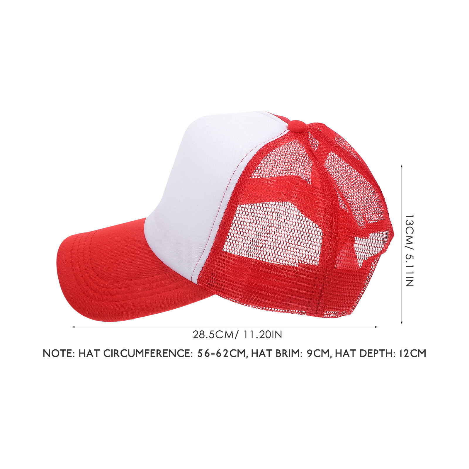 10Pcs Blank Mesh Baseball Caps - Hat Sublimation Blank recension och pris