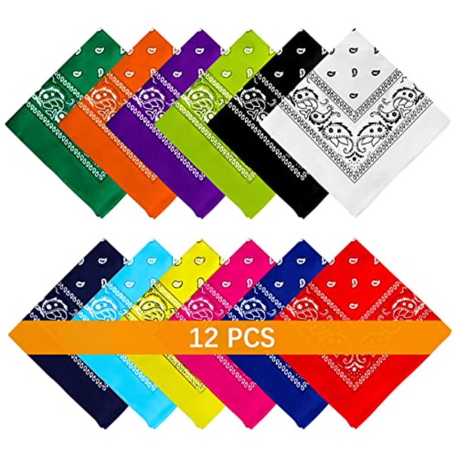 12- Bandanas for Men Women Pai - Bandana Blank White recension och pris