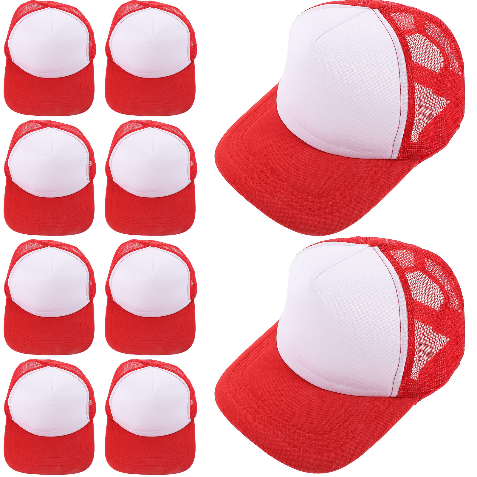 10pcs Blank Mesh Baseball Caps - Hat Sublimation Blank recension och pris