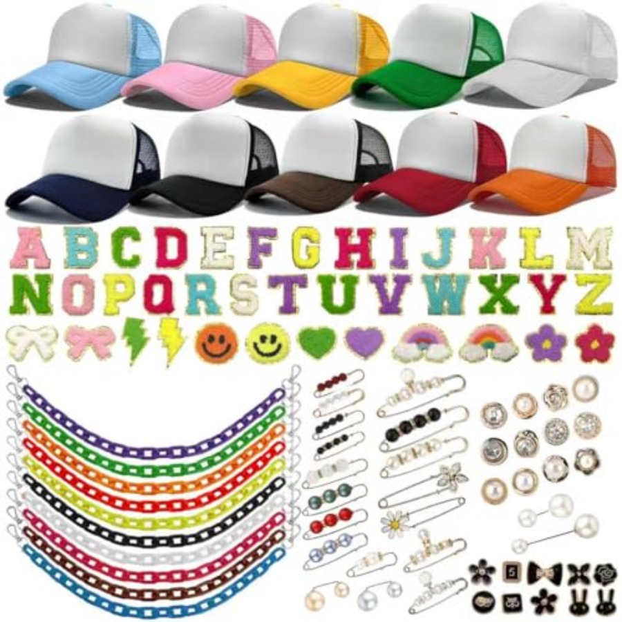 10 Pack Blank Trucker Hats DIY - Hat Sublimation Blank recension och pris