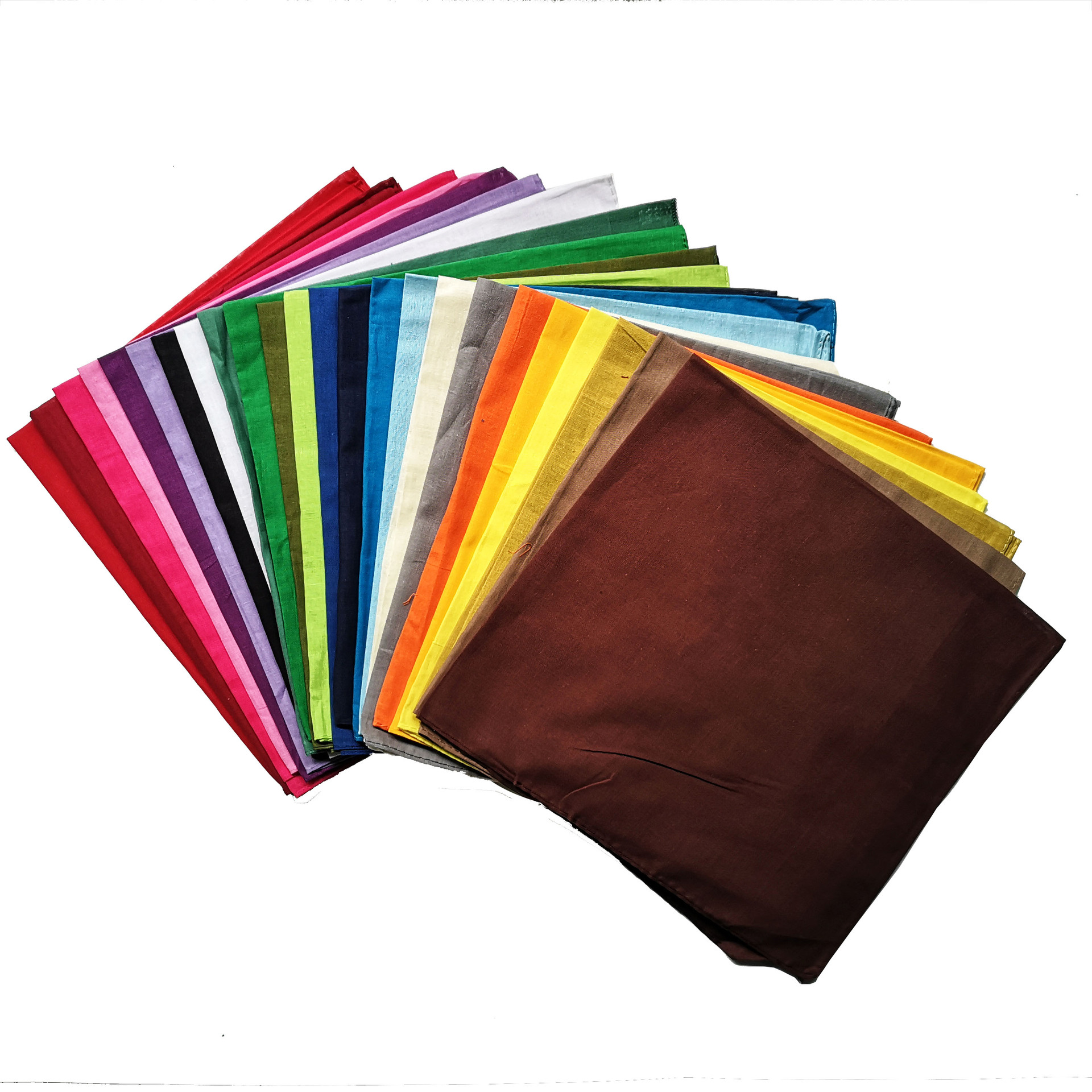 100%Cotton Cotton solid color  - Bandana Blank White recension och pris