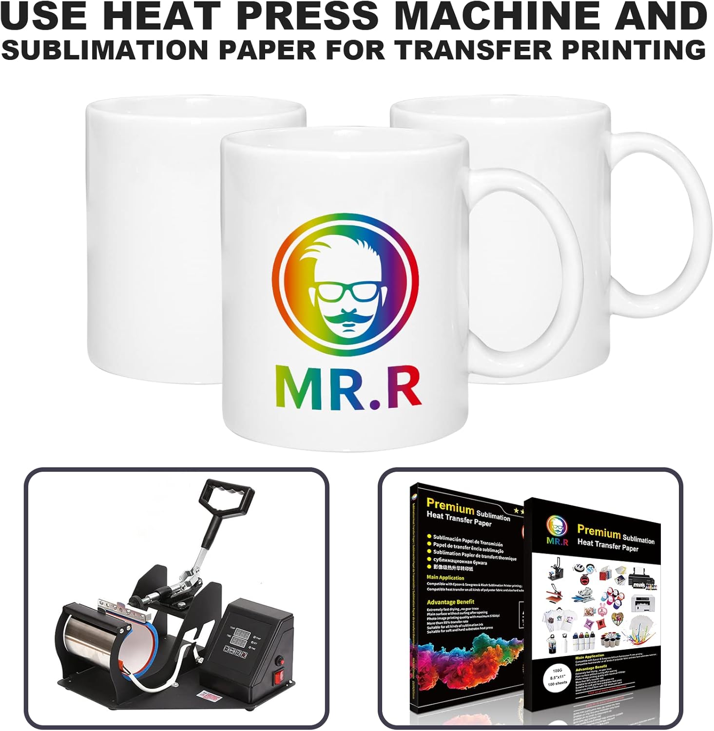 Set of 36 Sublimation Blanks D - Sublimation Mug White recension och pris