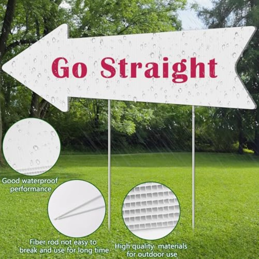Blank-Arrow-Signs with Stakes  - Yard Sign Blank recension och pris