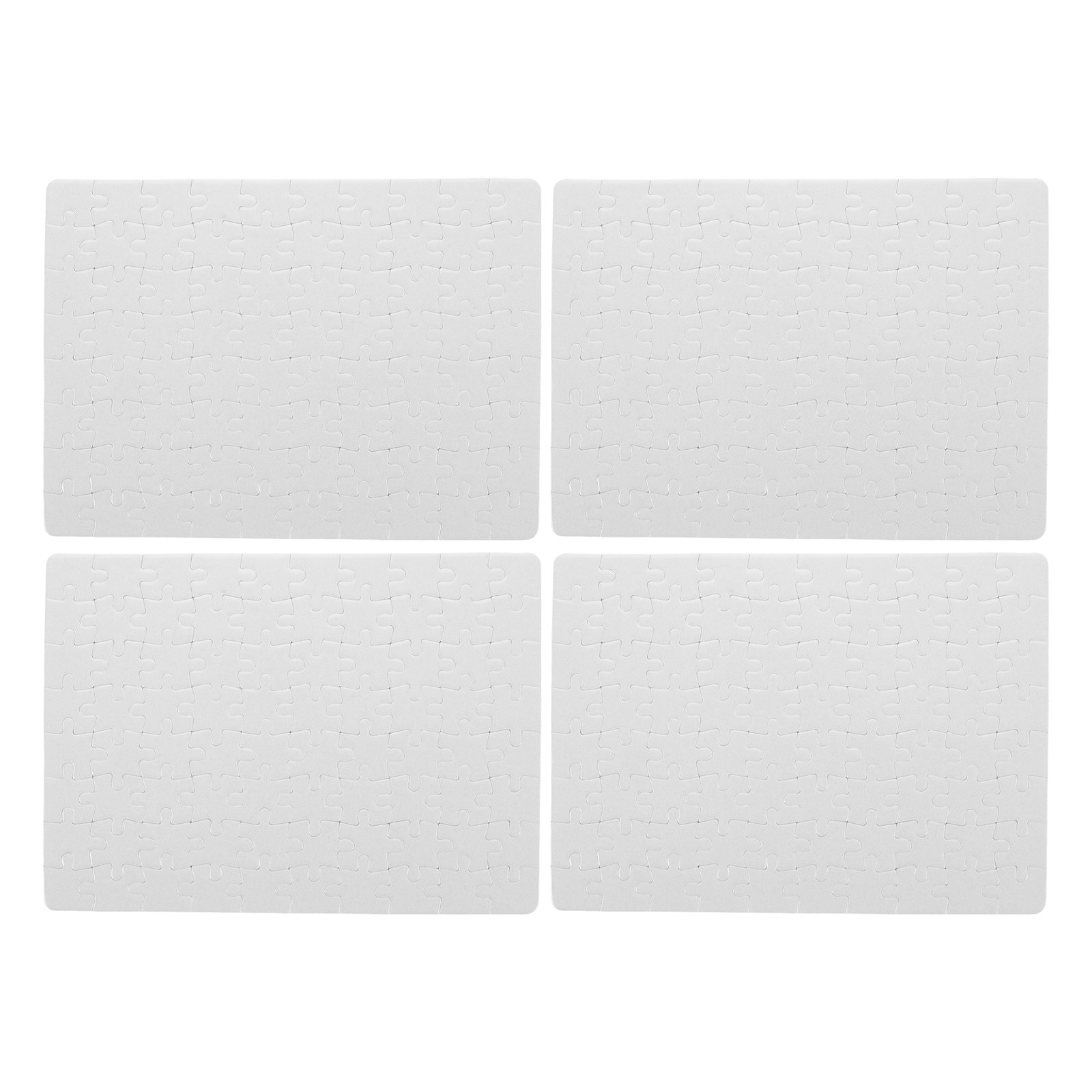 4 Sheets Blank Jigsaw Puzzle B - Puzzle Blank White recension och pris