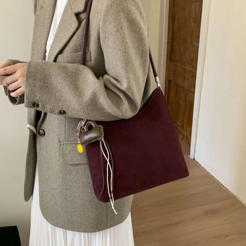 MOODS 2025 Autumn New PU Suede - Tote Bag Sublimation recension och pris