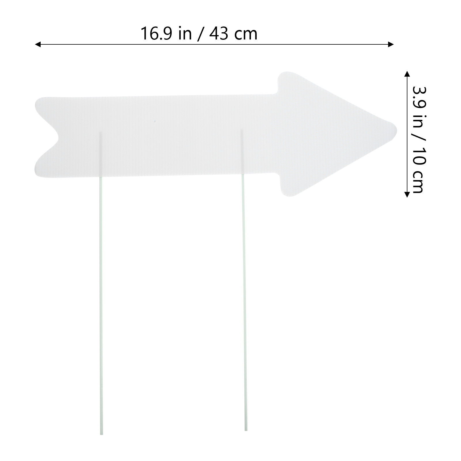 5Pcs Blank Plastic Yard Signs  - Yard Sign Blank recension och pris