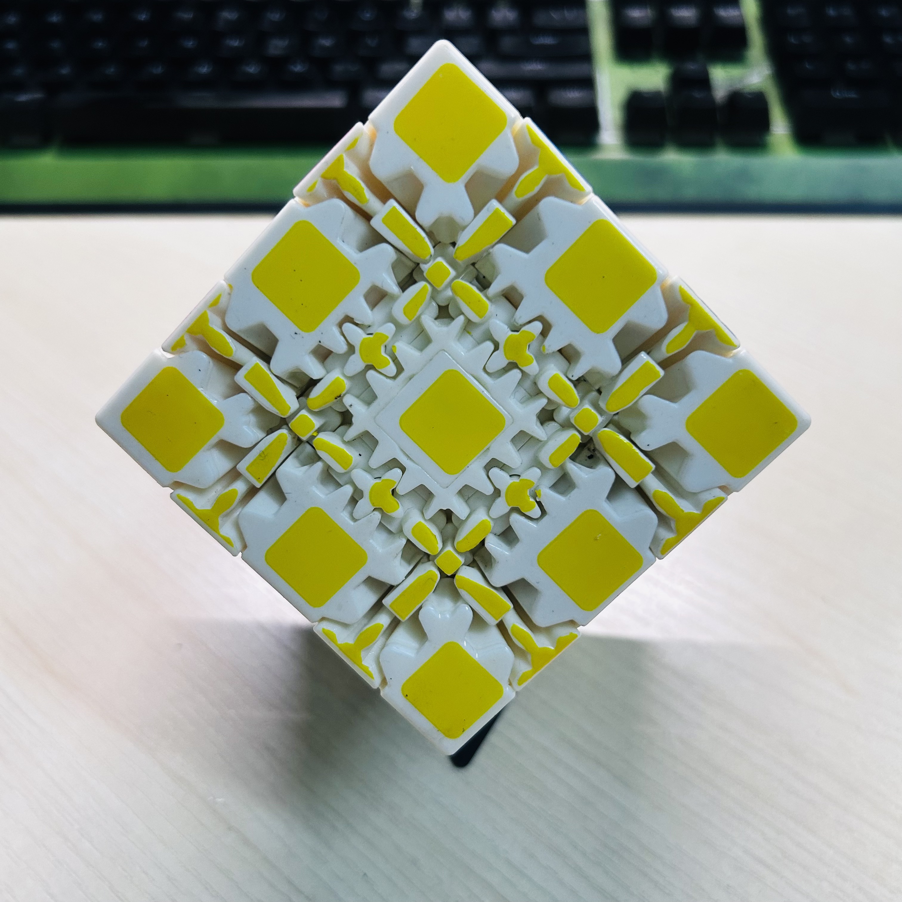 Collection Cube 5x5 Gear Cube  - Puzzle Blank White recension och pris