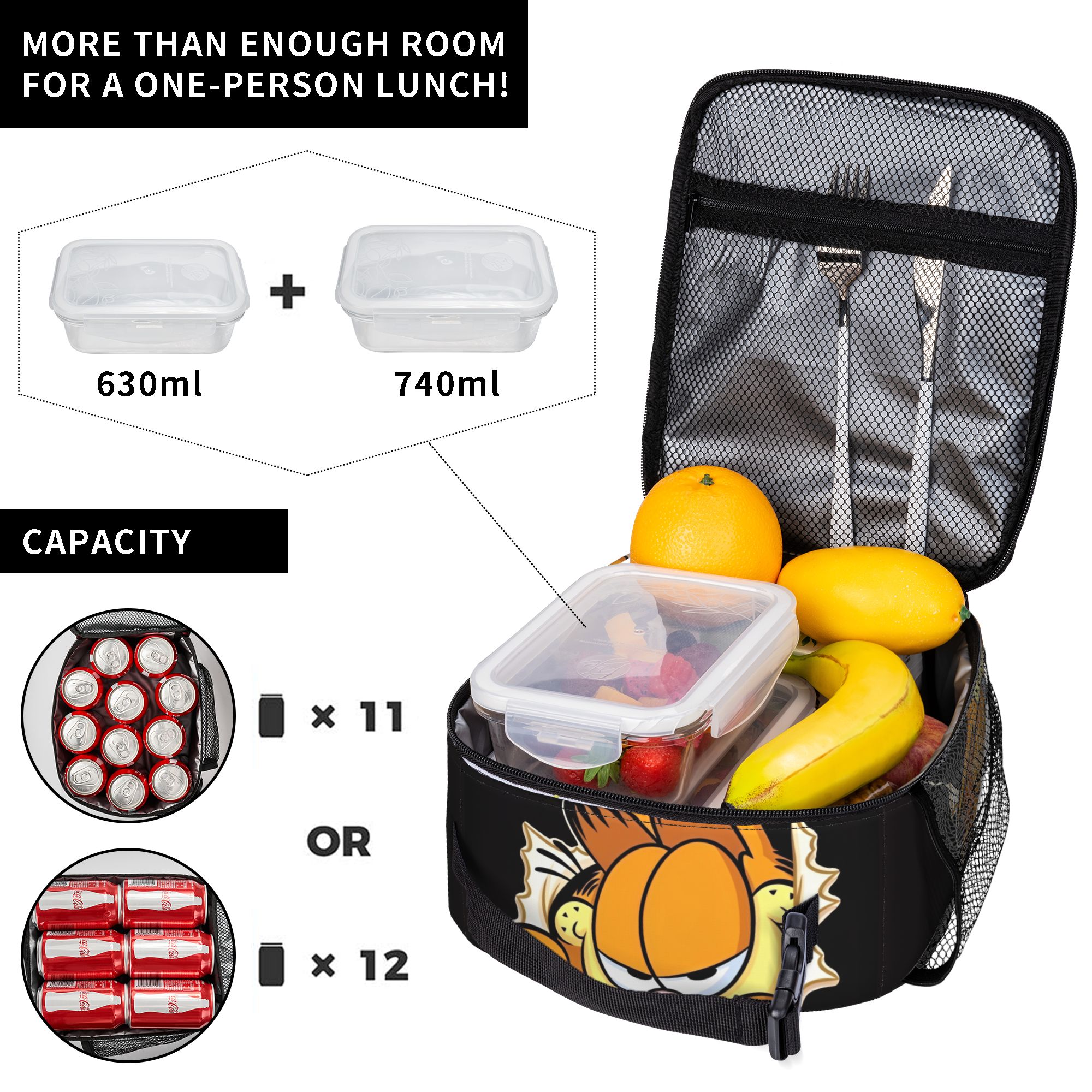 Garfielded Insulated Lunch Bag - Tote Bag Sublimation recension och pris