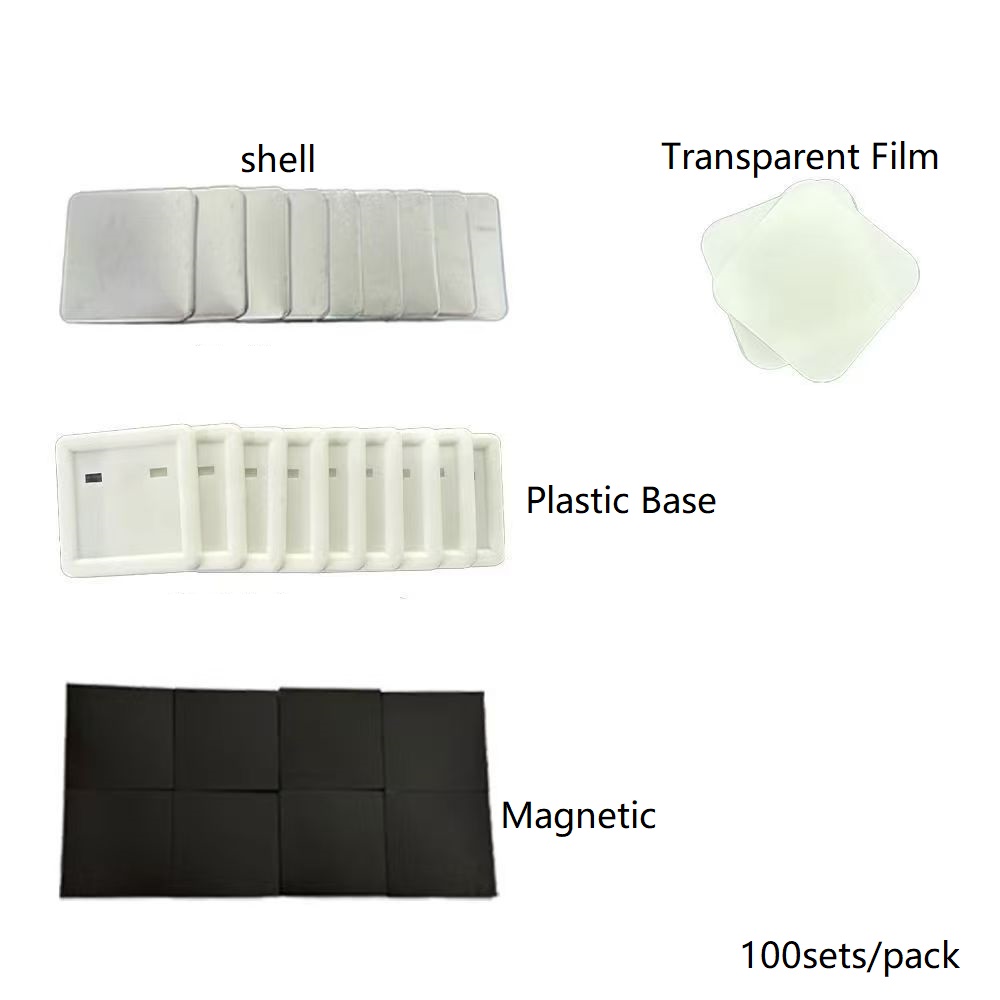 100pcs 50*50mm 2inch Square ma - Button Badge Blank recension och pris